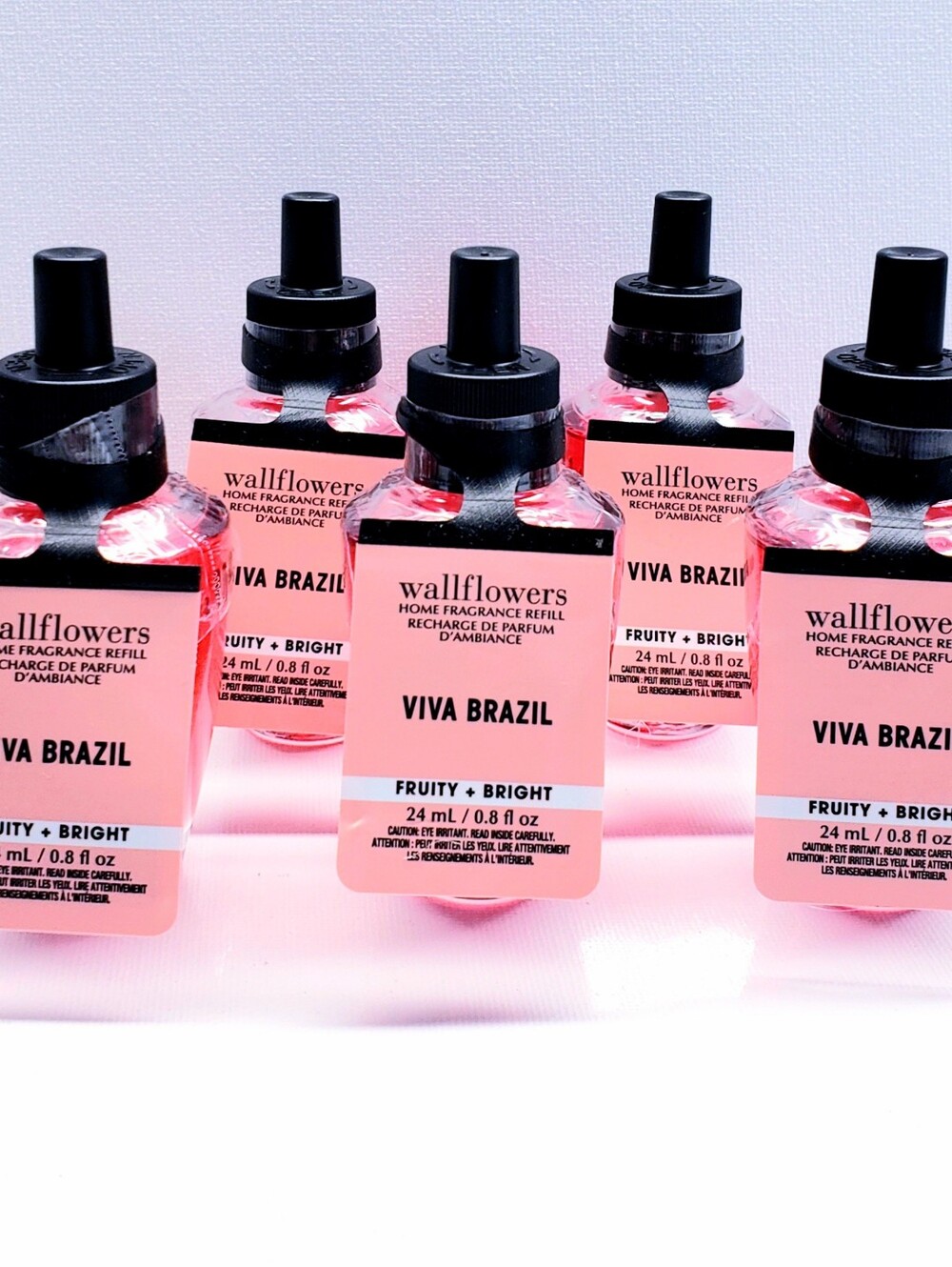 Bath & Body Works VIVA BRAZIL Wallflowers Home Fragrance Refill, 0.8 oz (5 Pcs)